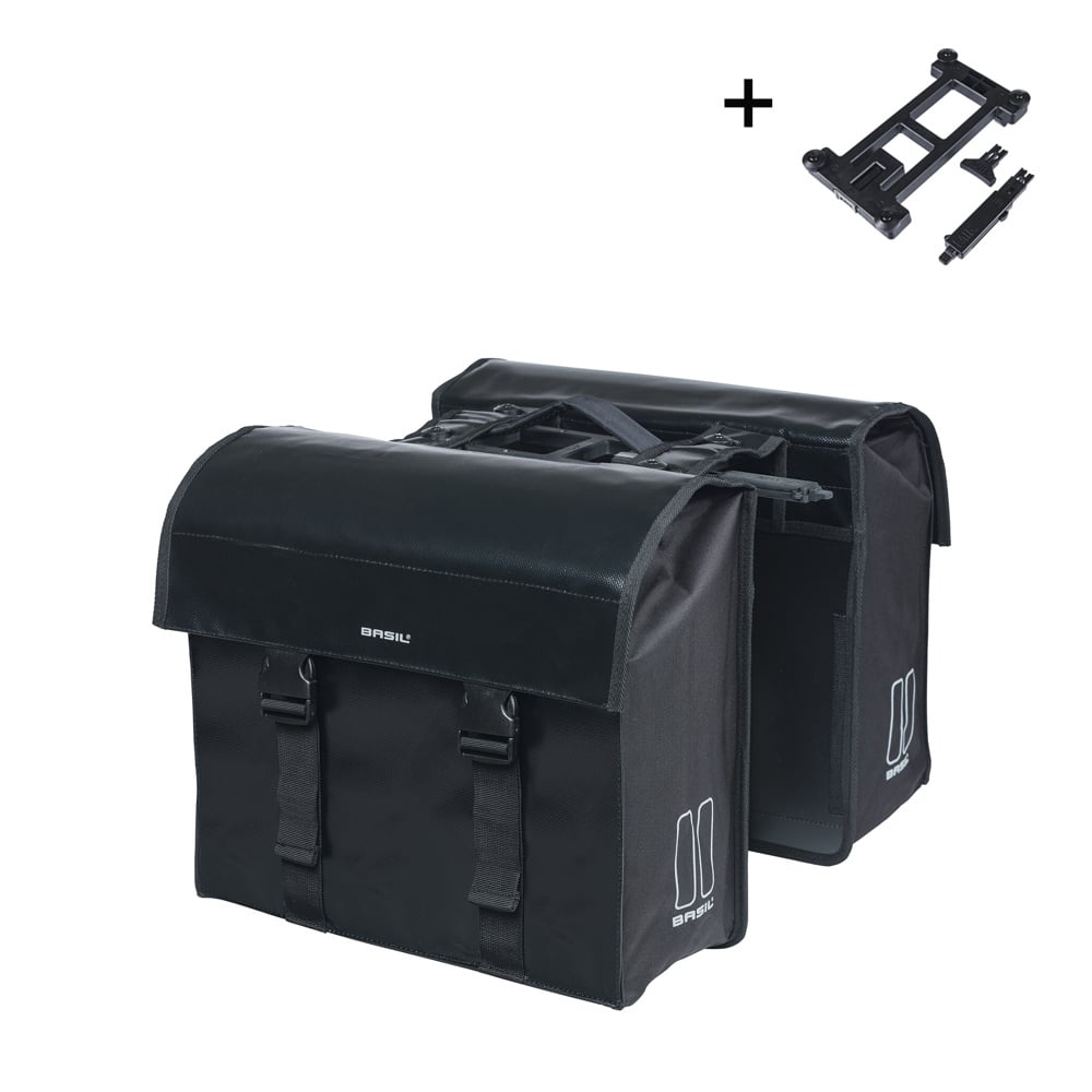 basil Basil Urban Load - dubbele fietstas MIK - 48-53 liter - zwart