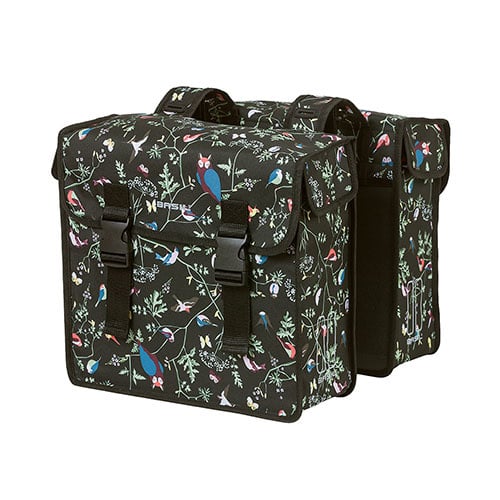 basil Basil Wanderlust - dubbele fietstas - 35 liter - charcoal