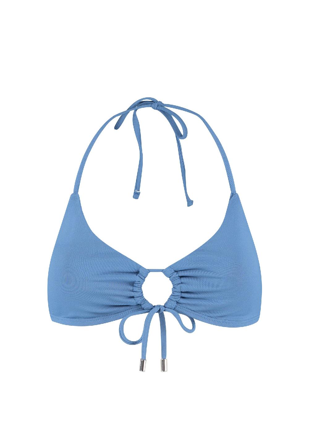 Beachlife Blue Triangel Met Strik Bikinitop