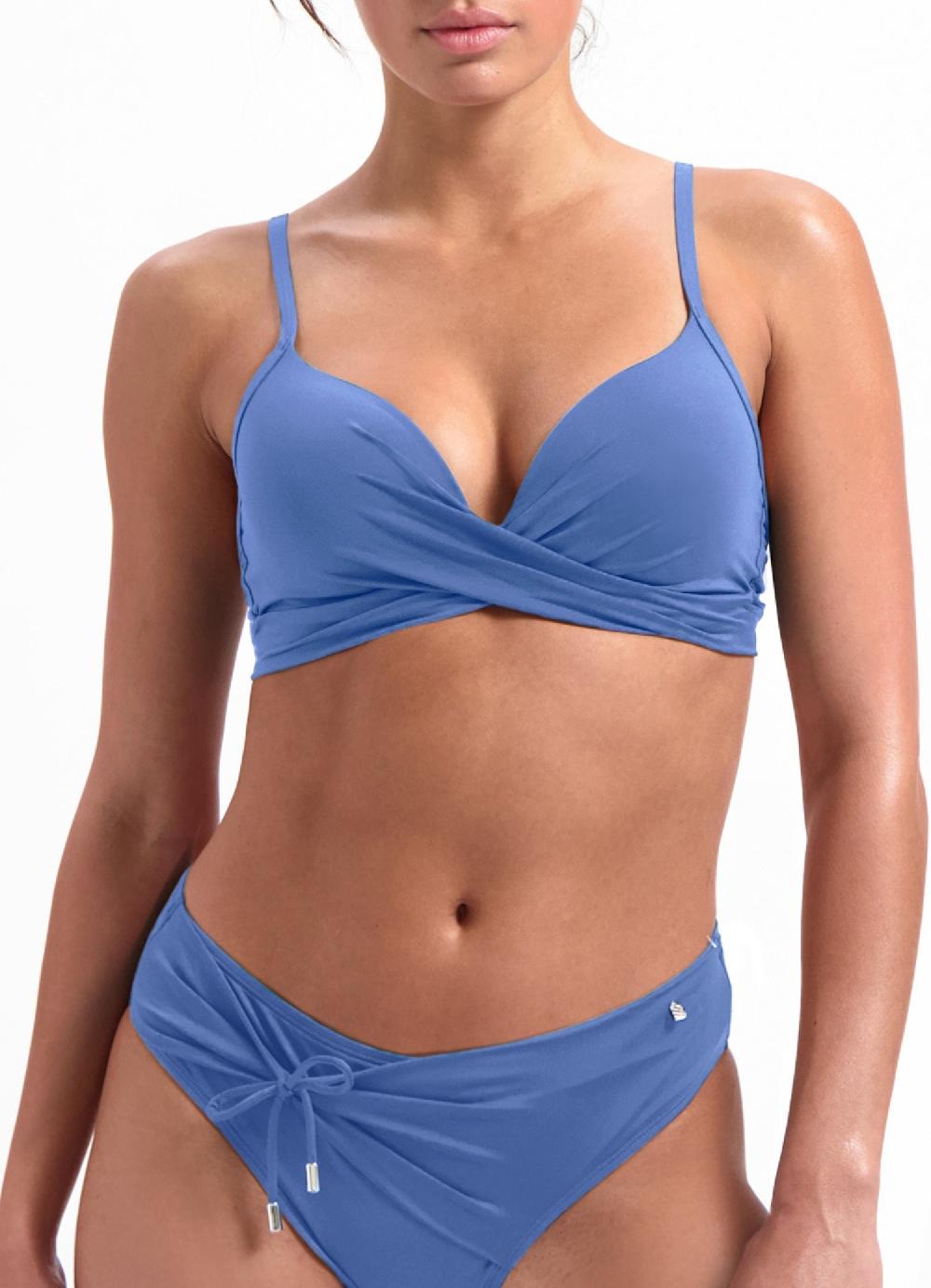 Beachlife Blue Twist Bikinitop