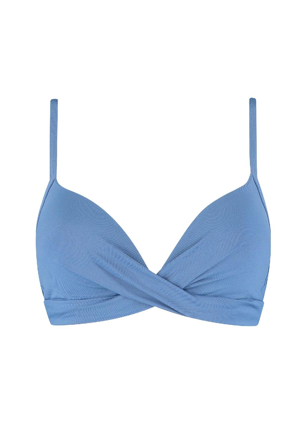 Beachlife Blue Twist Bikinitop