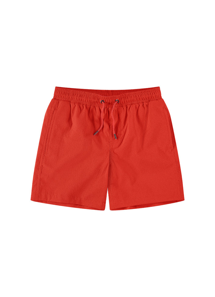 beachlife Fiery Red jongens zwembroek