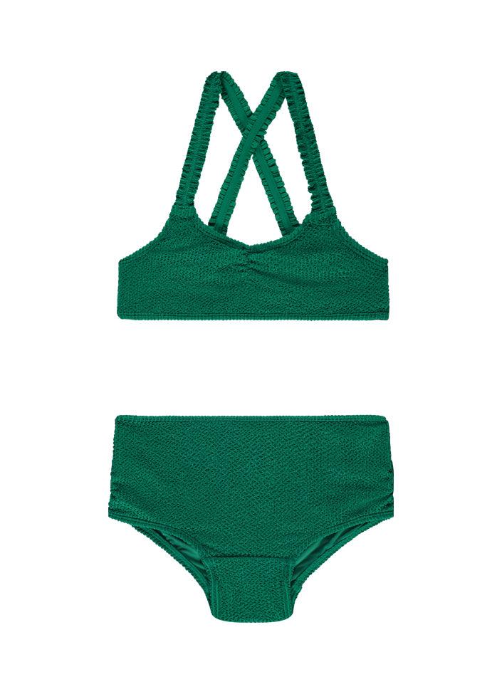 beachlife Fresh Green meisjes ruches bikiniset