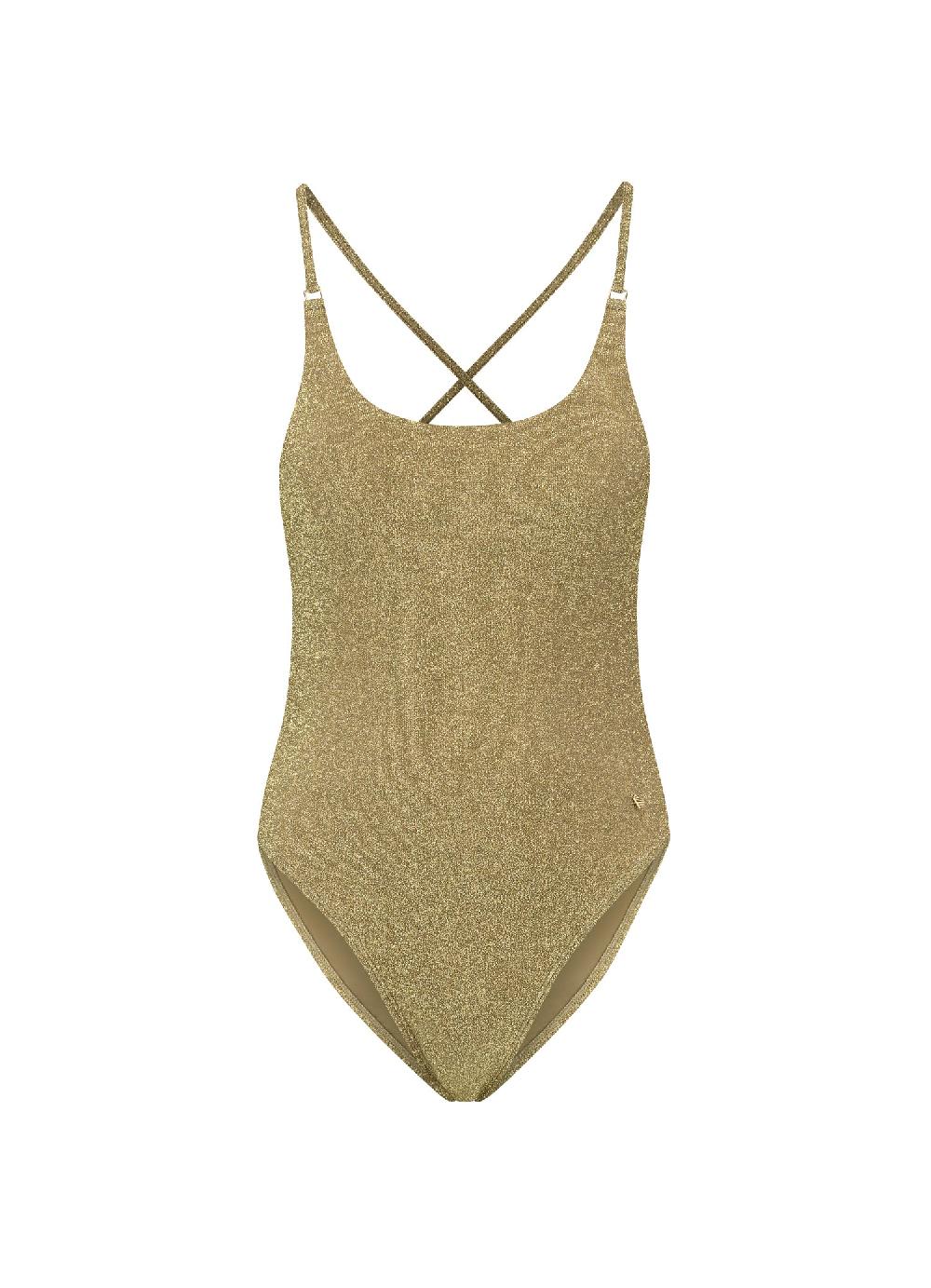 Beachlife Gold Glitter Trend Badpak