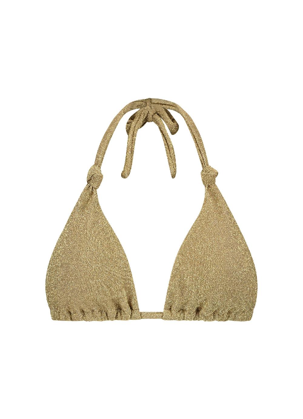 Beachlife Gold Glitter Triangel Bikinitop