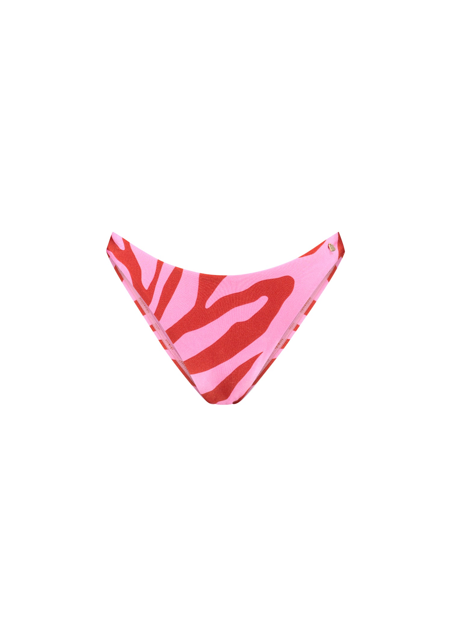 Beachlife Pink Zebra High Leg Bikinibroekje