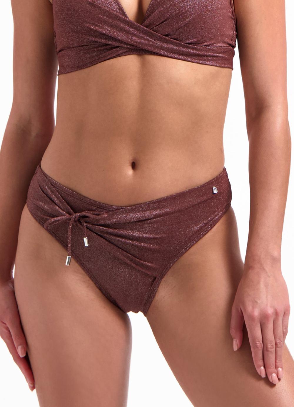 beachlife Raisin Glitter bedekkend bikinibroekje