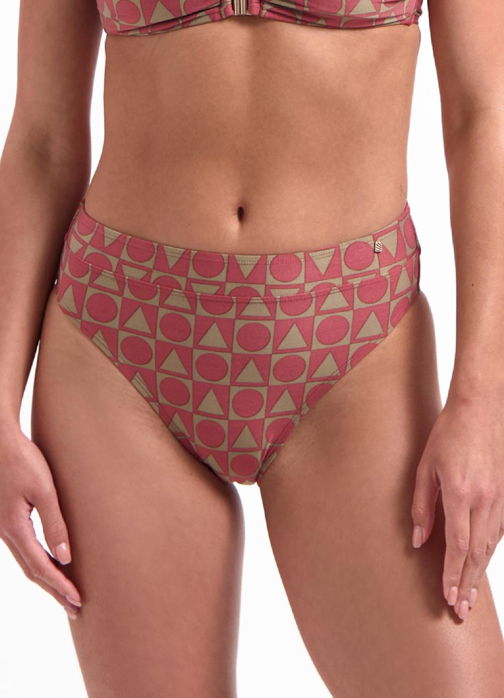 beachlife Rouge Graphics high waist bikinibroekje
