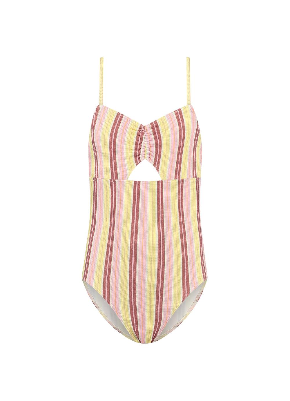 beachlife Summer Stripe meisjes cutout badpak