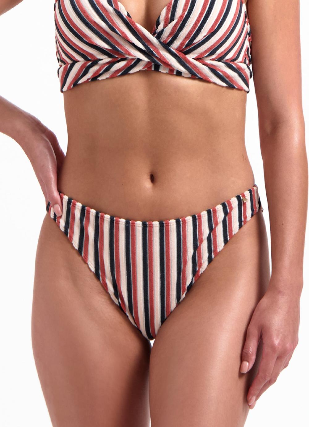 beachlife Teddy Stripe brazilian bikinibroekje