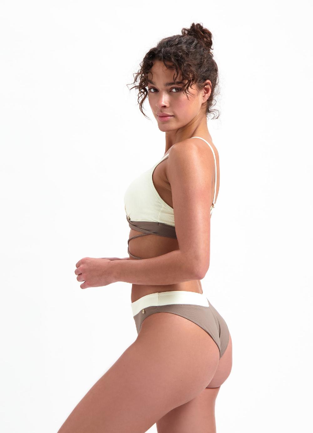 Beachlife Walnut & Vanilla Twist Bikinitop