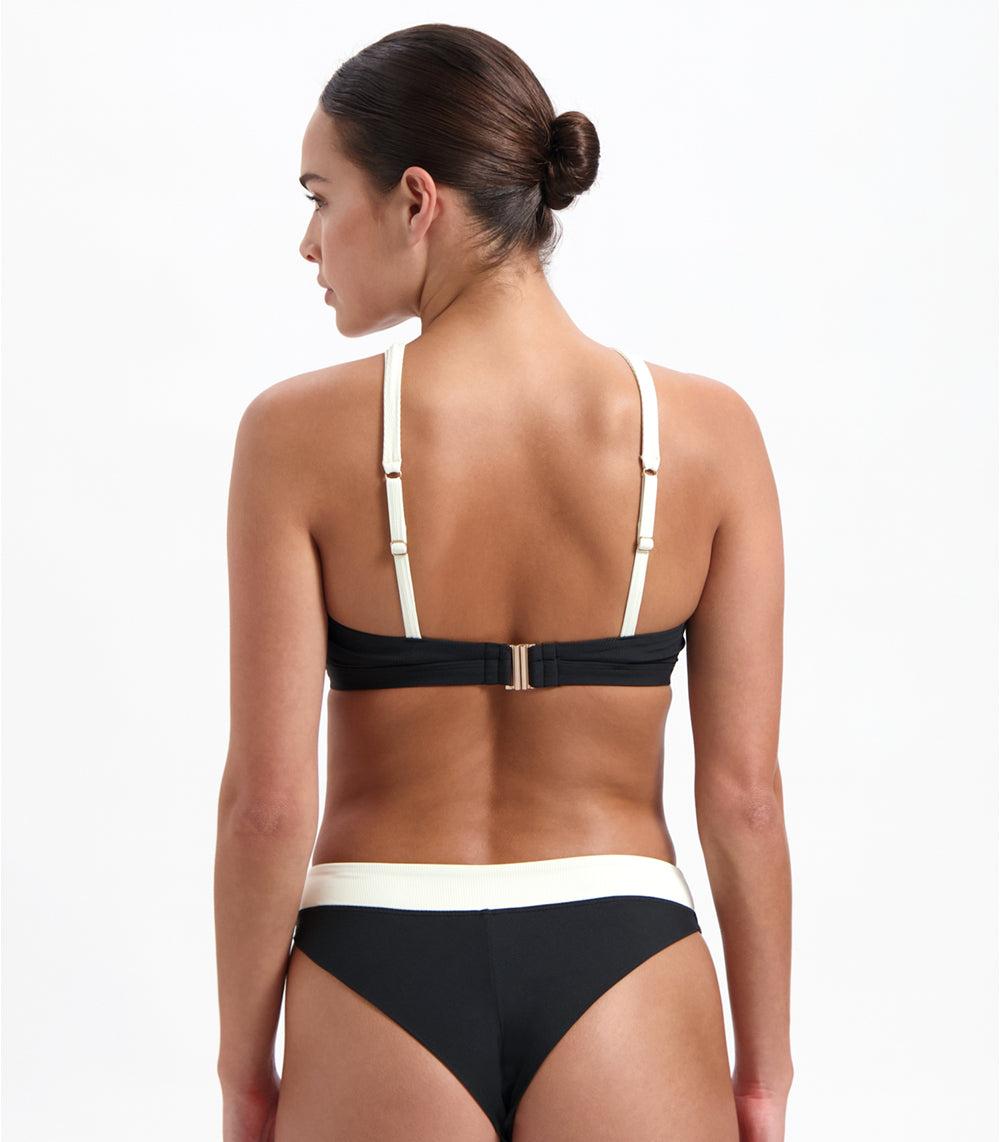 Beachlife Vanilla And Black Brazilian Bikinibroekje