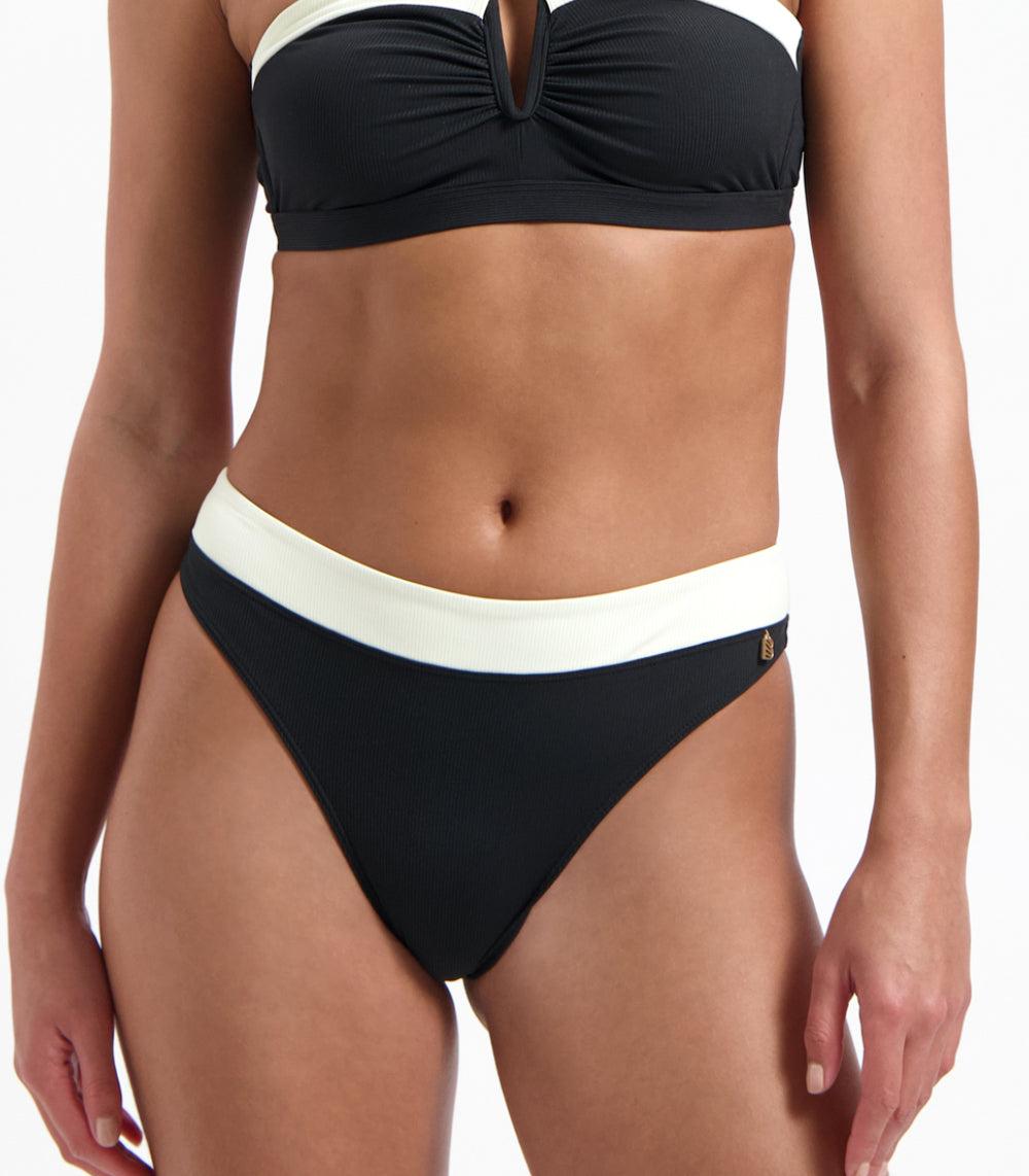 beachlife Vanilla and Black brazilian bikinibroekje