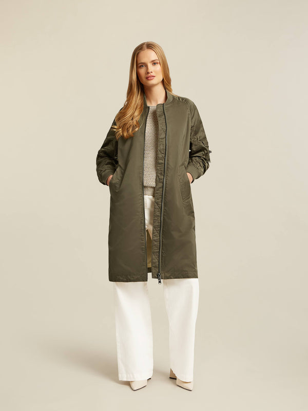 beaumont Ali Bomber Coat Green