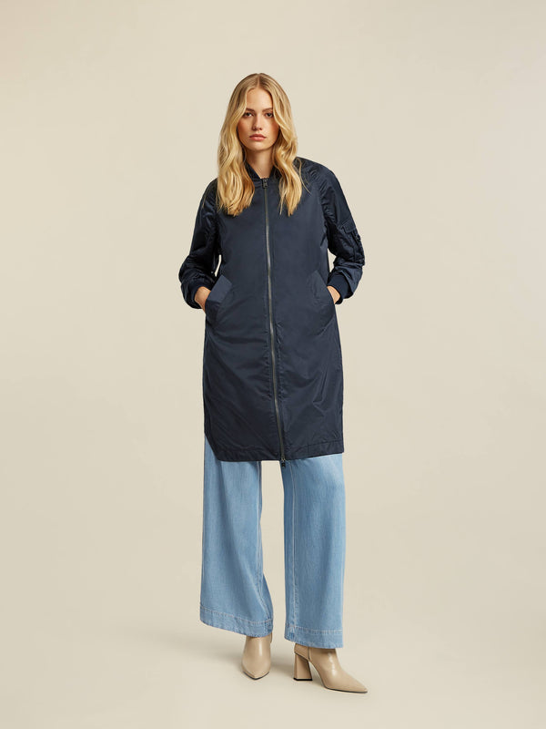 beaumont Ali Bomber Coat Navy