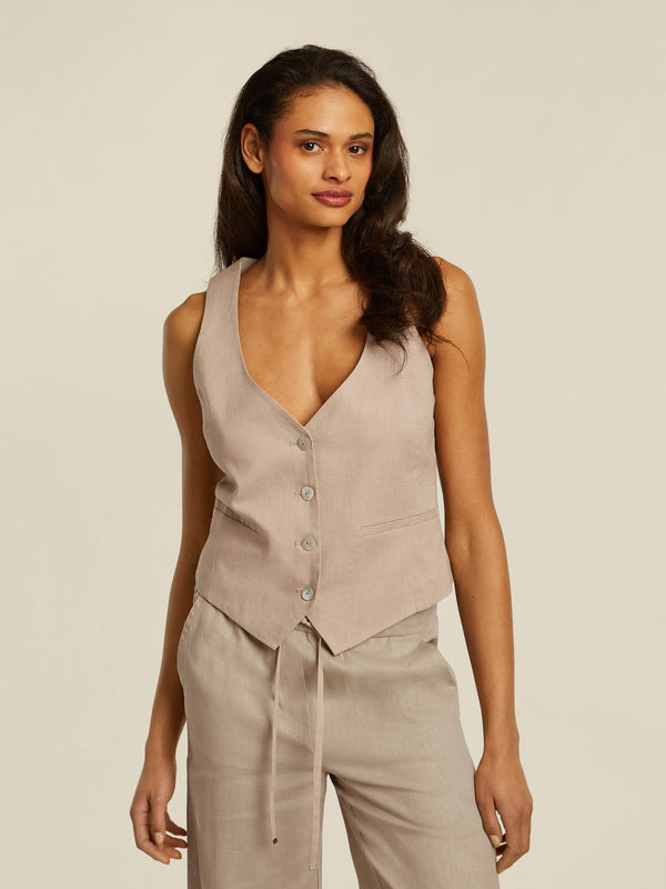 beaumont Florine Gilet Sand