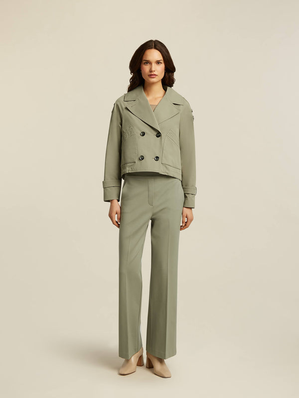 beaumont Gracy Short Trench Green