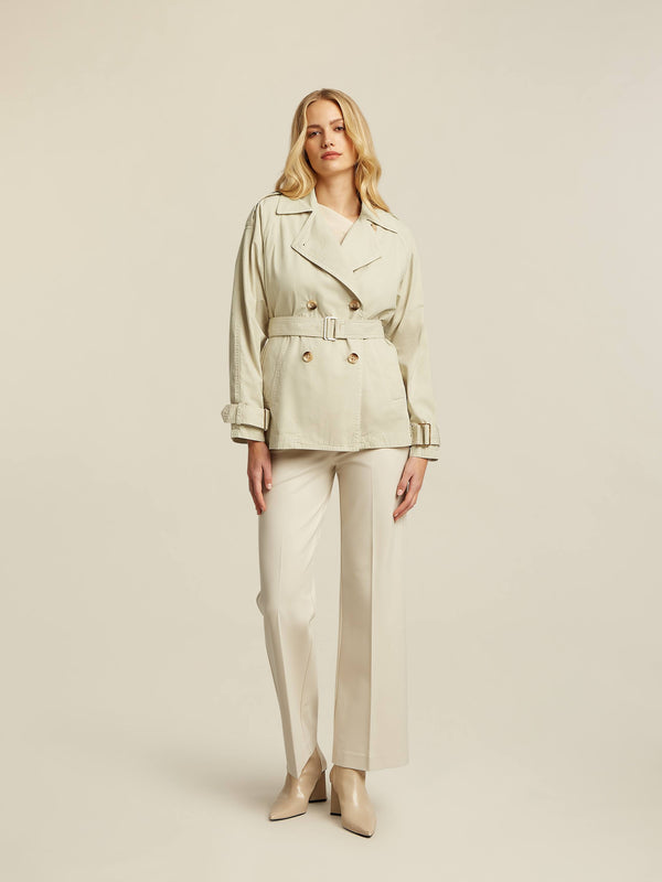beaumont Harly Short Trench White
