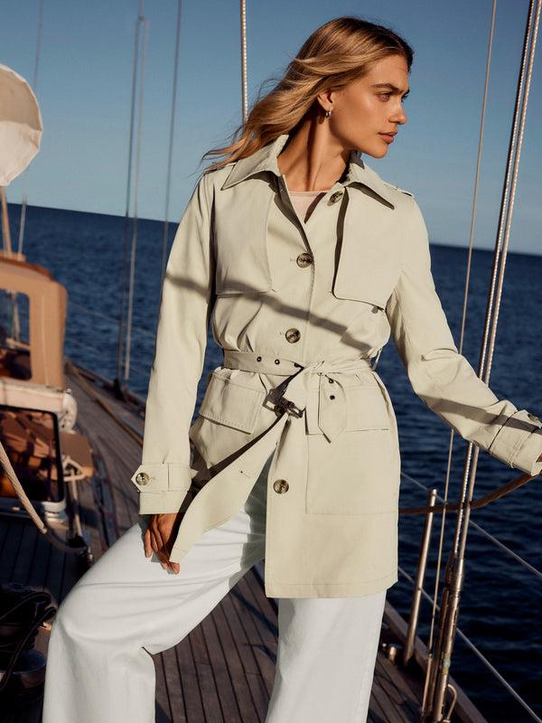 beaumont Isolde Trench Coat Sand