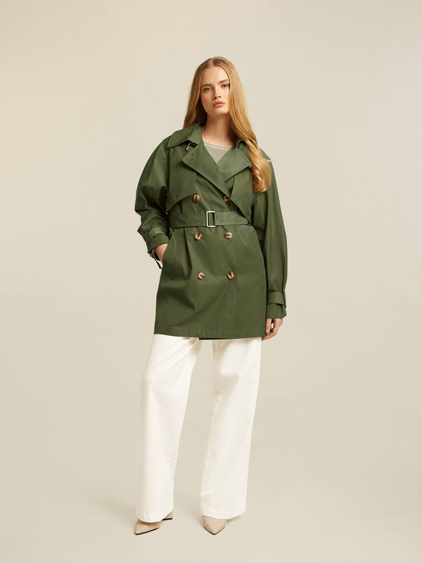 beaumont Jamie Trench Coat Green