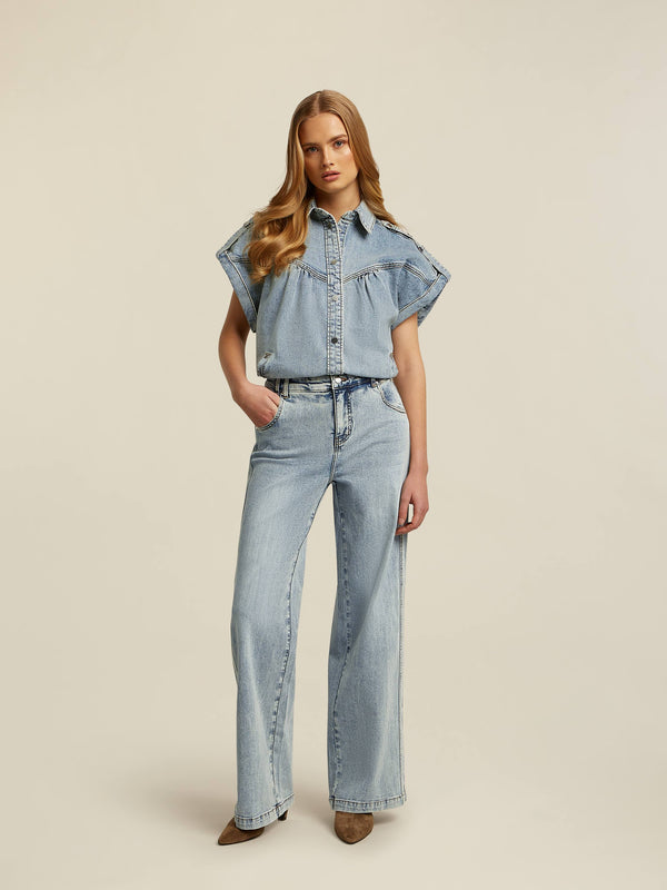 beaumont Viola Denim Pants Blue