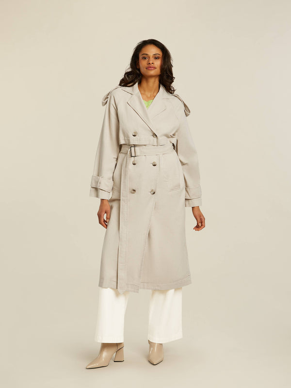 beaumont Yara Trench Coat White