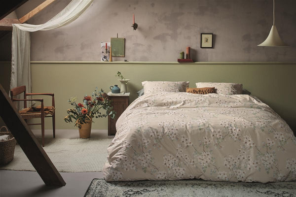 Beddinghouse Ariadne At Home Blooming Flowers Dekbedovertrek - Zand