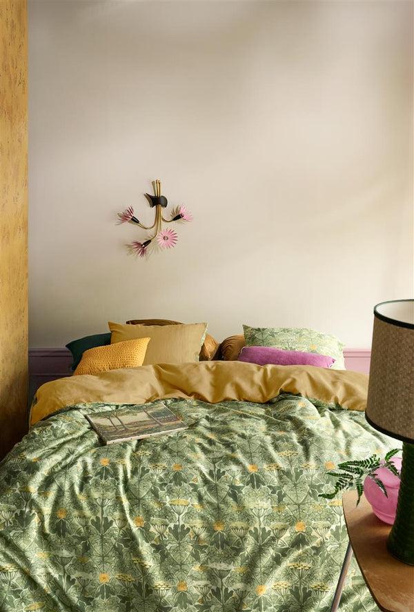 Beddinghouse At Home By BeddingHouse Ancient Dekbedovertrek - Olijfgroen