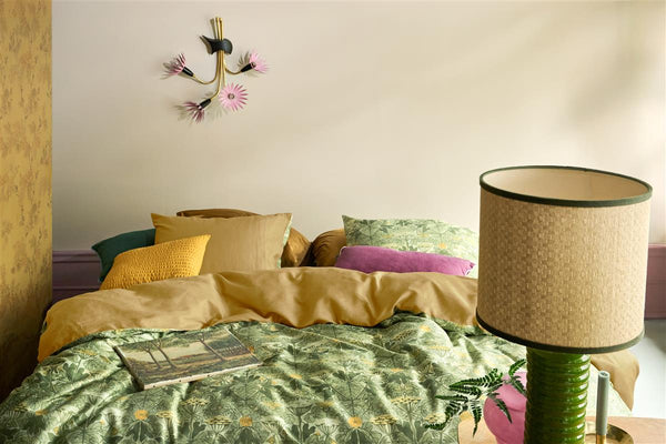 Beddinghouse At Home By BeddingHouse Ancient Dekbedovertrek - Olijfgroen