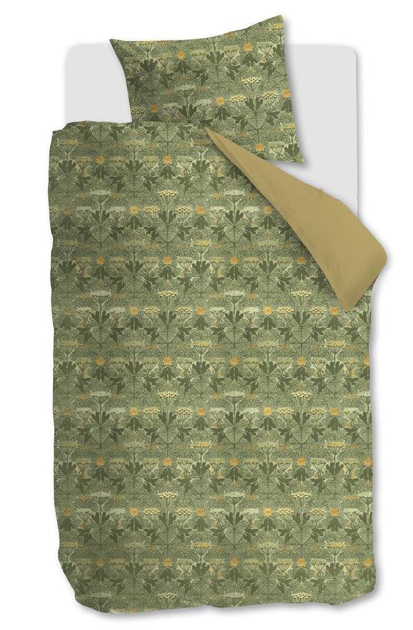 beddinghouse At Home by BeddingHouse Ancient dekbedovertrek - Olijfgroen