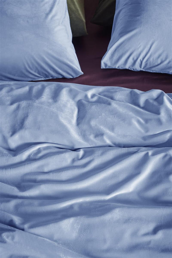 Beddinghouse At Home By BeddingHouse Tender Dekbedovertrek - Mid Blue