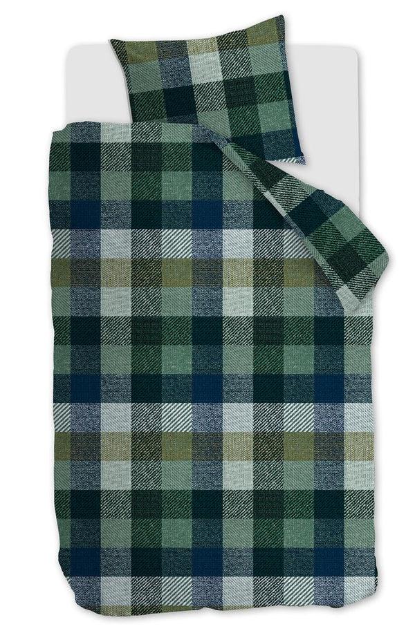 beddinghouse Beddinghouse Beckett dekbedovertrek - Blauw Groen