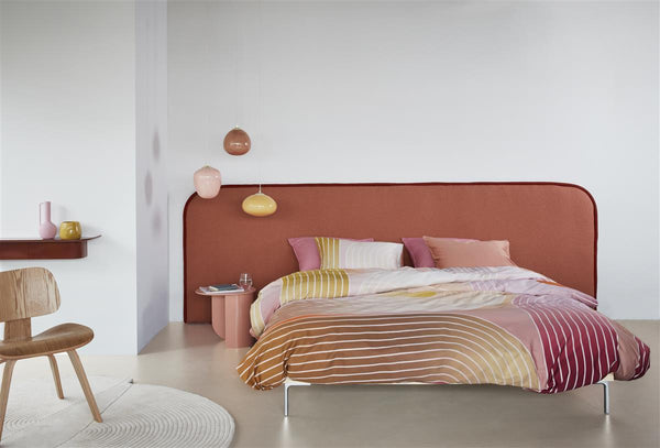 Beddinghouse Beddinghouse Dutch Design Curves Dekbedovertrek - Koraalrood