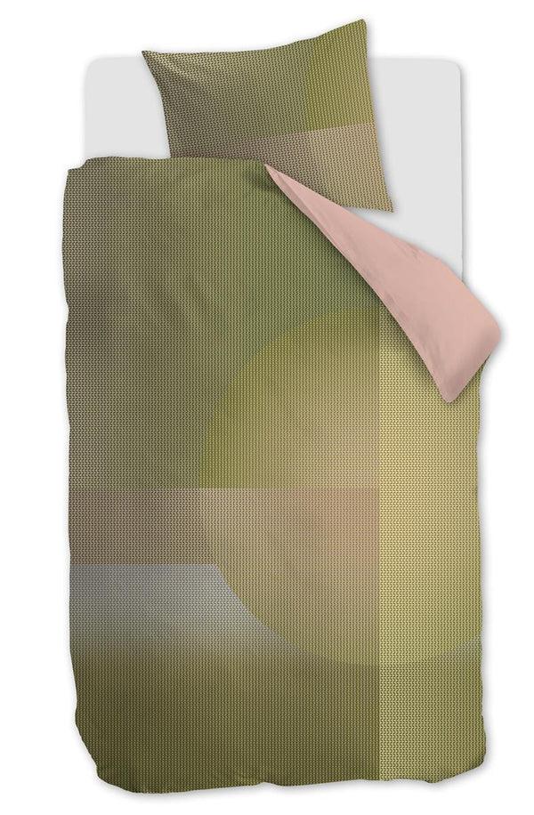 beddinghouse Beddinghouse Dutch Design Glossy dekbedovertrek - Groen