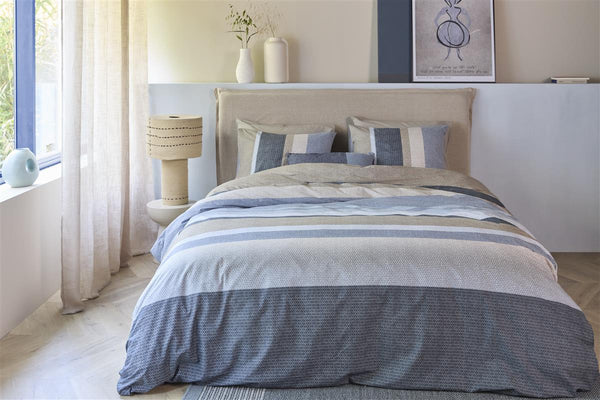 Beddinghouse Beddinghouse Jorren Dekbedovertrek - Blauw Grijs