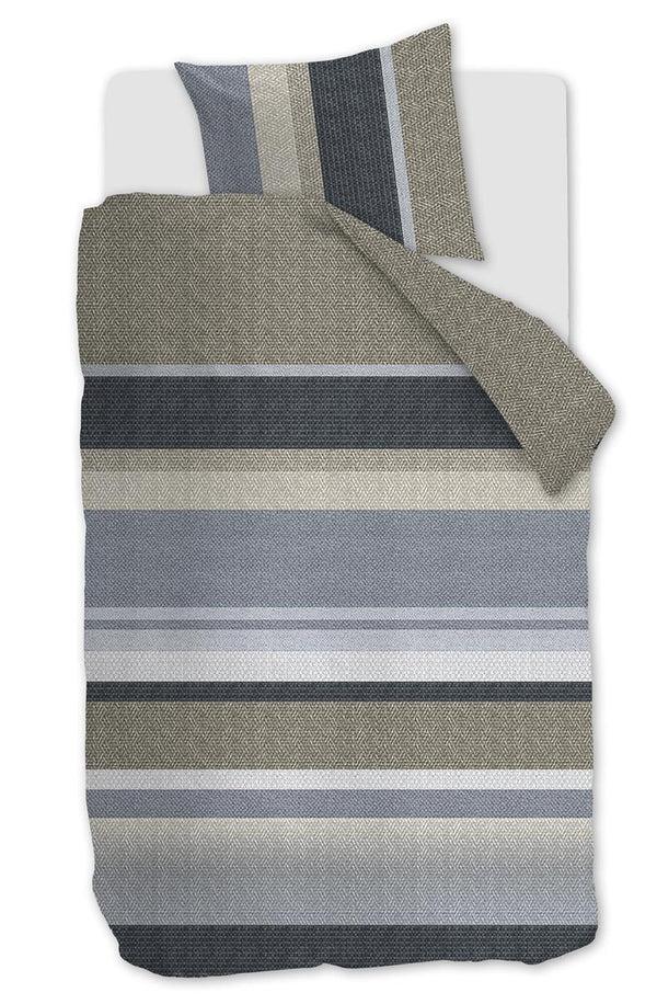 beddinghouse Beddinghouse Jorren dekbedovertrek - Blauw Grijs