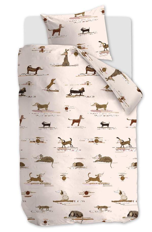 beddinghouse Beddinghouse Kids Hot Dogs dekbedovertrek - Roze