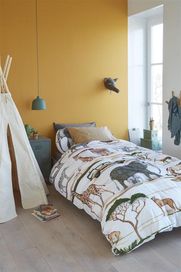 Beddinghouse Beddinghouse Kids Jeep Safari Dekbedovertrek - Naturel