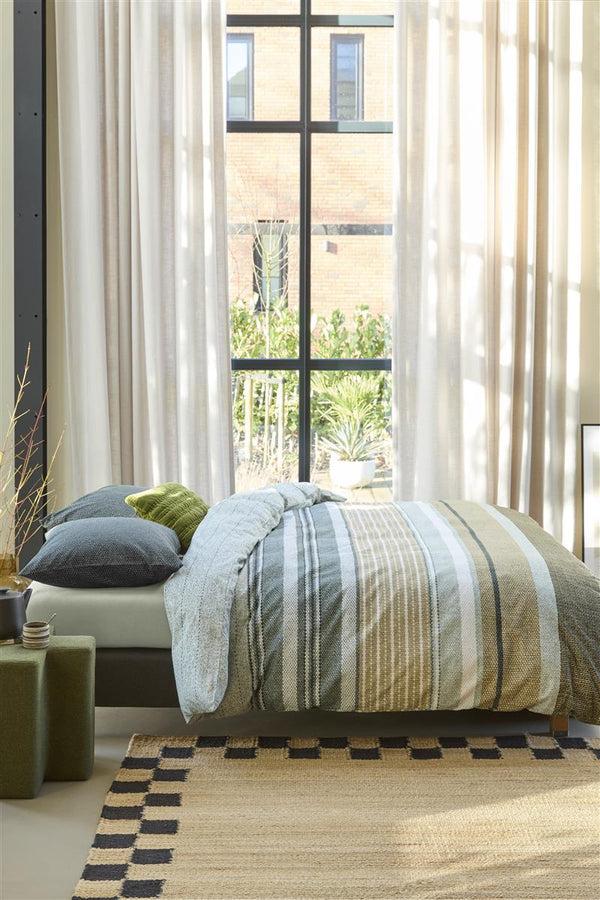 Beddinghouse Beddinghouse Lex Dekbedovertrek - Grijsgroen