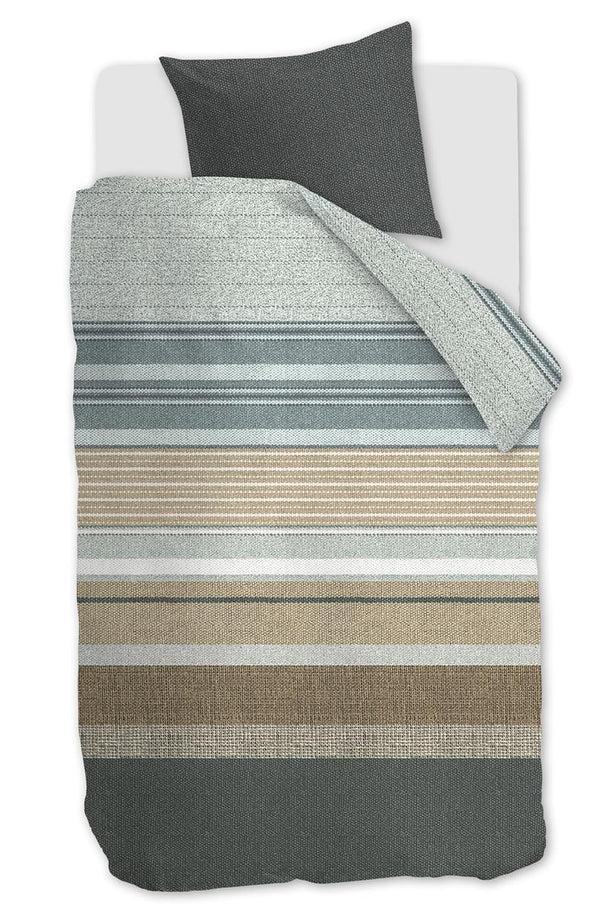 beddinghouse Beddinghouse Lex dekbedovertrek - Grijsgroen
