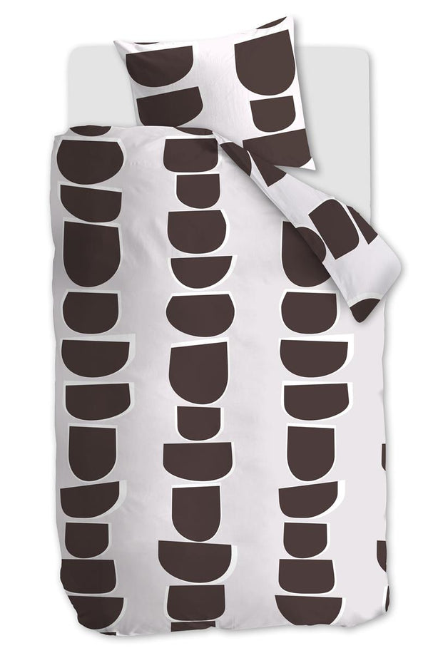 beddinghouse vtwonen Moons dekbedovertrek - Bruin
