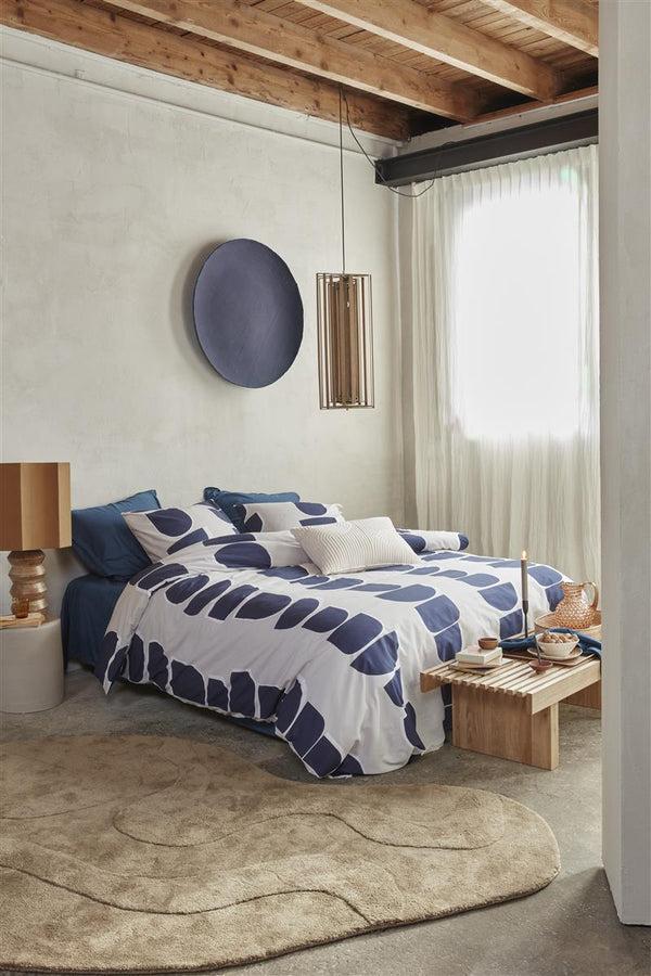 Beddinghouse Vtwonen Moons Dekbedovertrek - Indigo