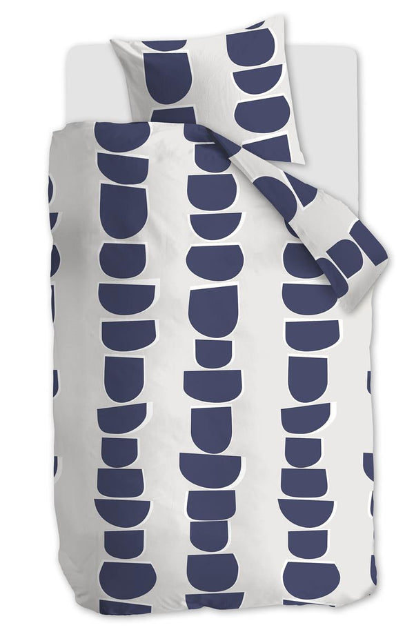 beddinghouse vtwonen Moons dekbedovertrek - Indigo