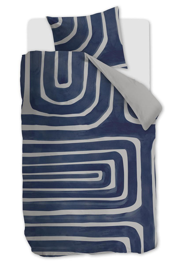 beddinghouse vtwonen Tribe dekbedovertrek - Indigo