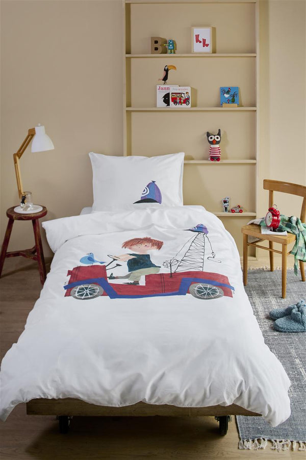 Beddinghouse Beddinghouse X Fiep Amsterdam Rondjes Rijden Dekbedovertrek - Multi