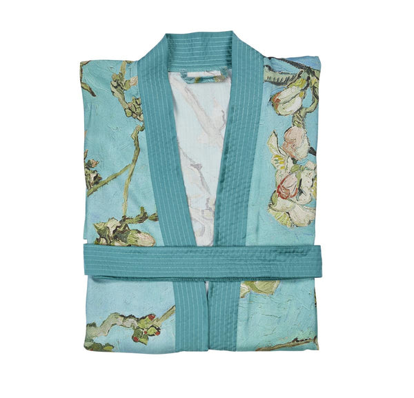 Beddinghouse Beddinghouse X Van Gogh Museum Almond Blossom Kimono Badtextiel - Blauw