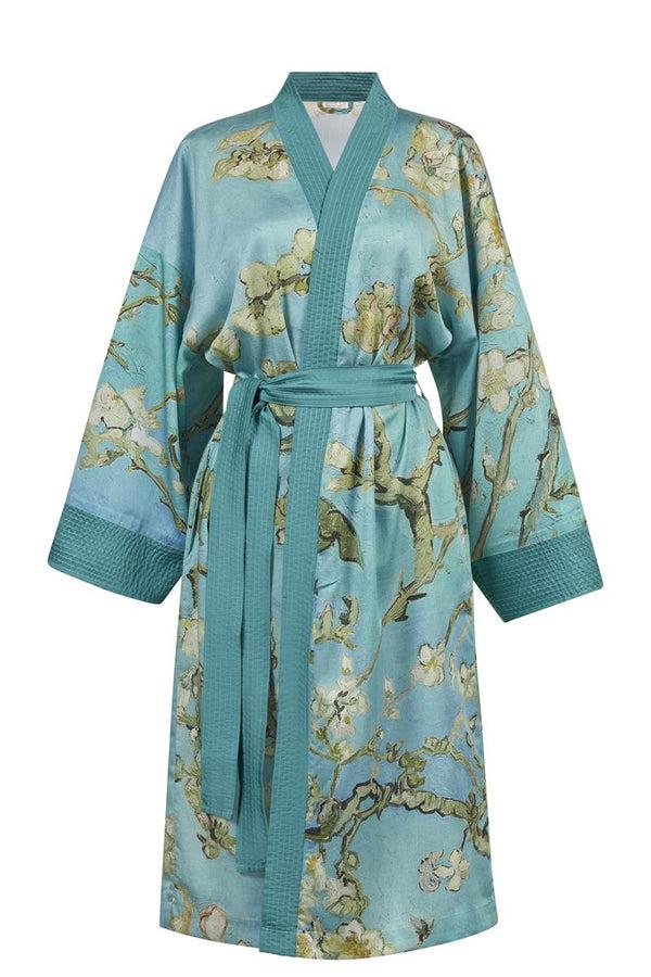 Beddinghouse Beddinghouse X Van Gogh Museum Almond Blossom Kimono Badtextiel - Blauw
