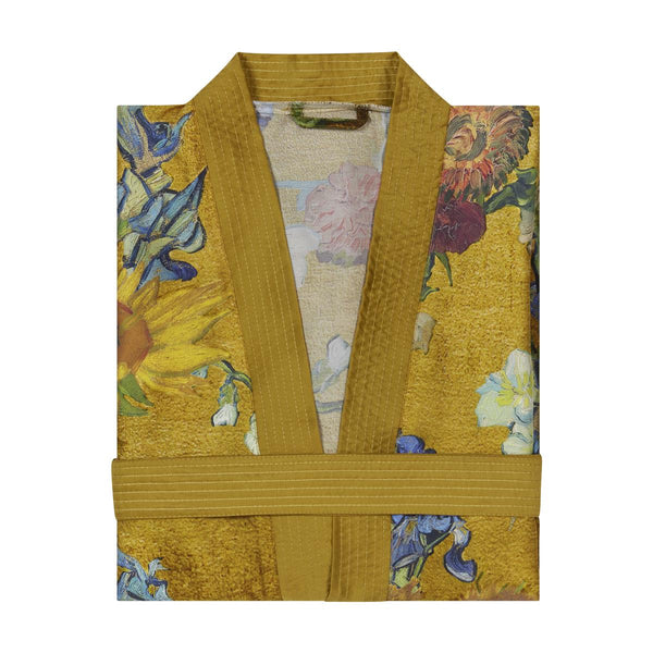 Beddinghouse Beddinghouse X Van Gogh Museum Partout Des Fleurs Kimono Badtextiel - Goud