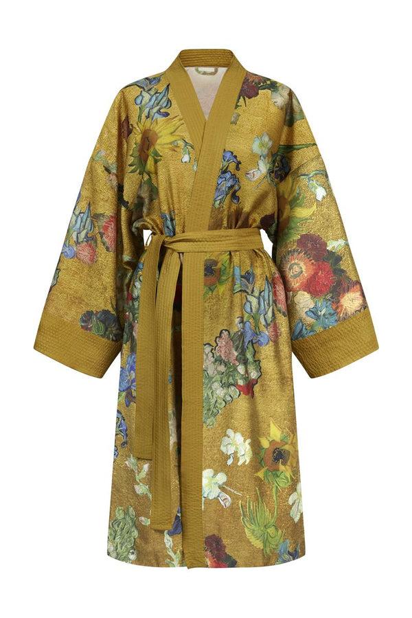 beddinghouse Beddinghouse x Van Gogh Museum Partout des Fleurs Kimono Badtextiel - Goud