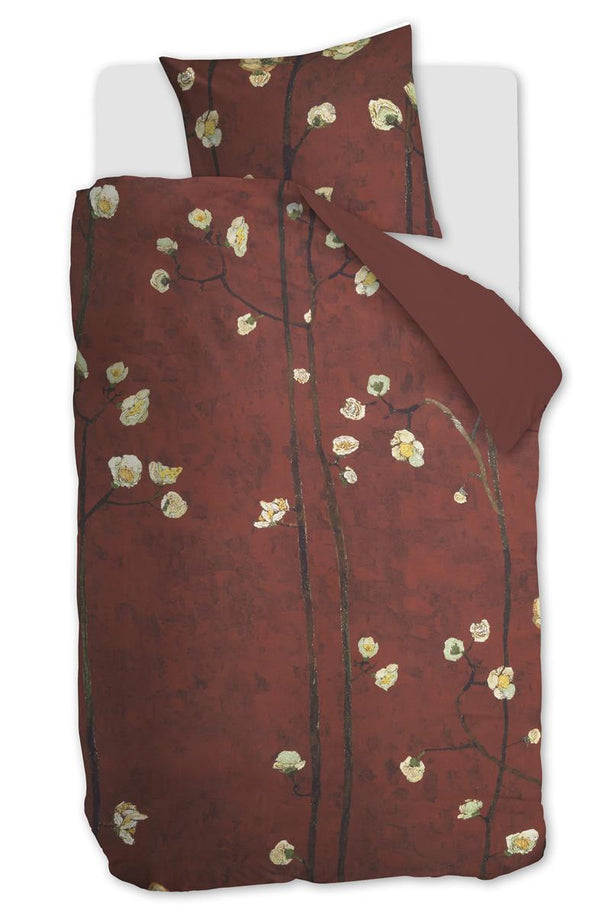 beddinghouse Beddinghouse x Van Gogh Museum Plum Blossoms dekbedovertrek - Rood